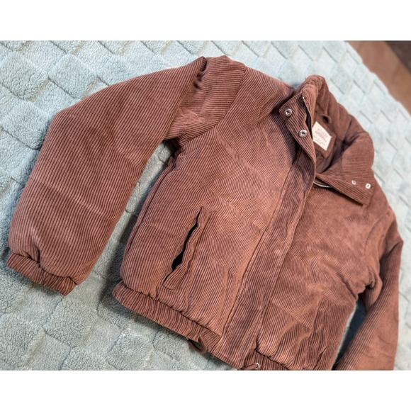 Ashley By 26 International Women's Brown Corduroy Bomber Jacket Size Small - Picture 3 of 9